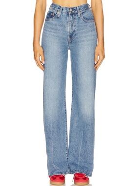 Levi's Ribcage Wide Leg Blue Jeans Size 32 x 32